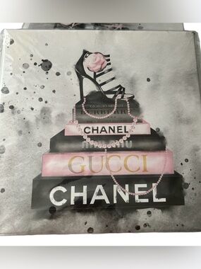 Luxury Fashion Stack Wall Art 10x10 Canvas You Pick One NIP